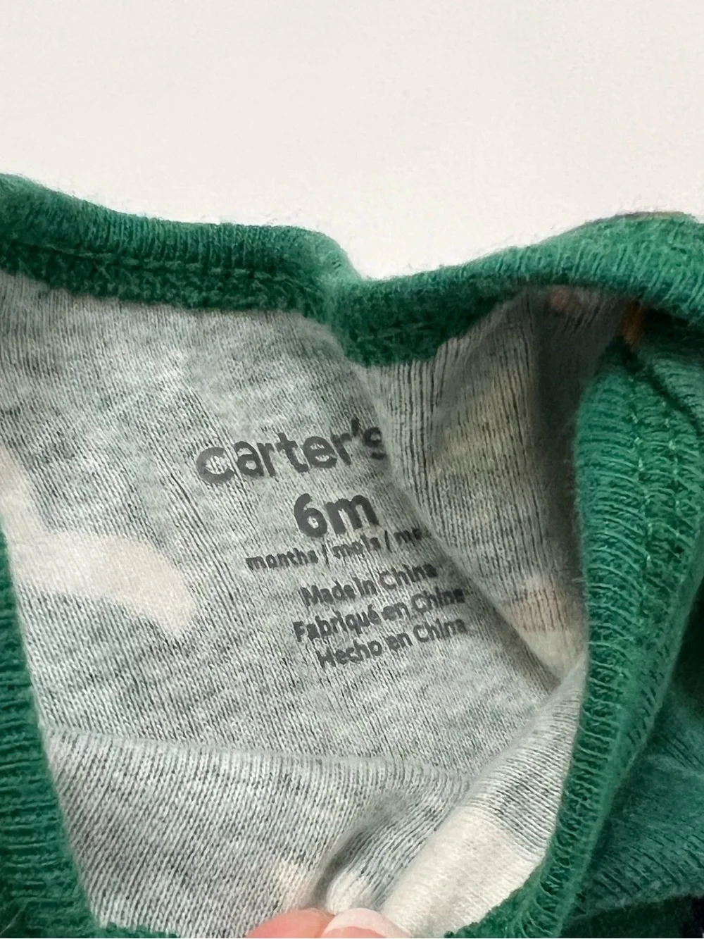 Carter’s Polar Bear Bodysuit & Stripe Pants Set 6M Long Sleeve